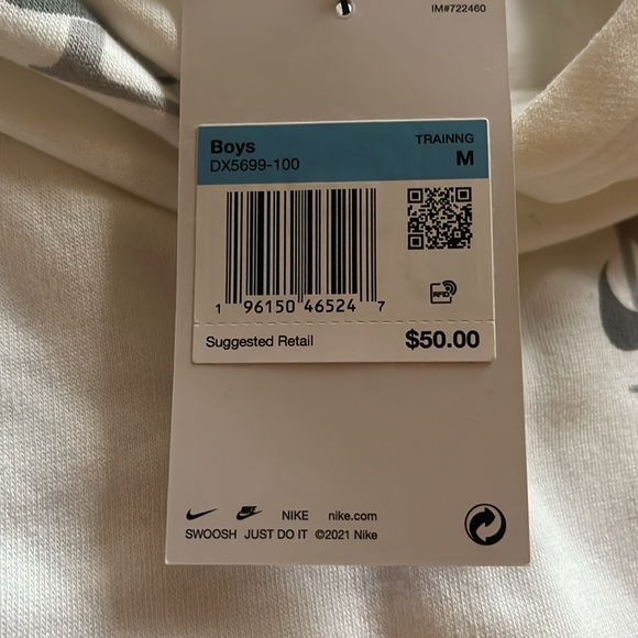 Nike boys Sweatshirt Size MEDIUM (NWT) - Picture 3 of 3